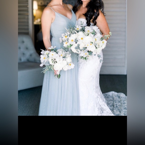 Jenny Yoo Anthropologie Bridesmaid Dress cmorning mist - Picture 2 of 7